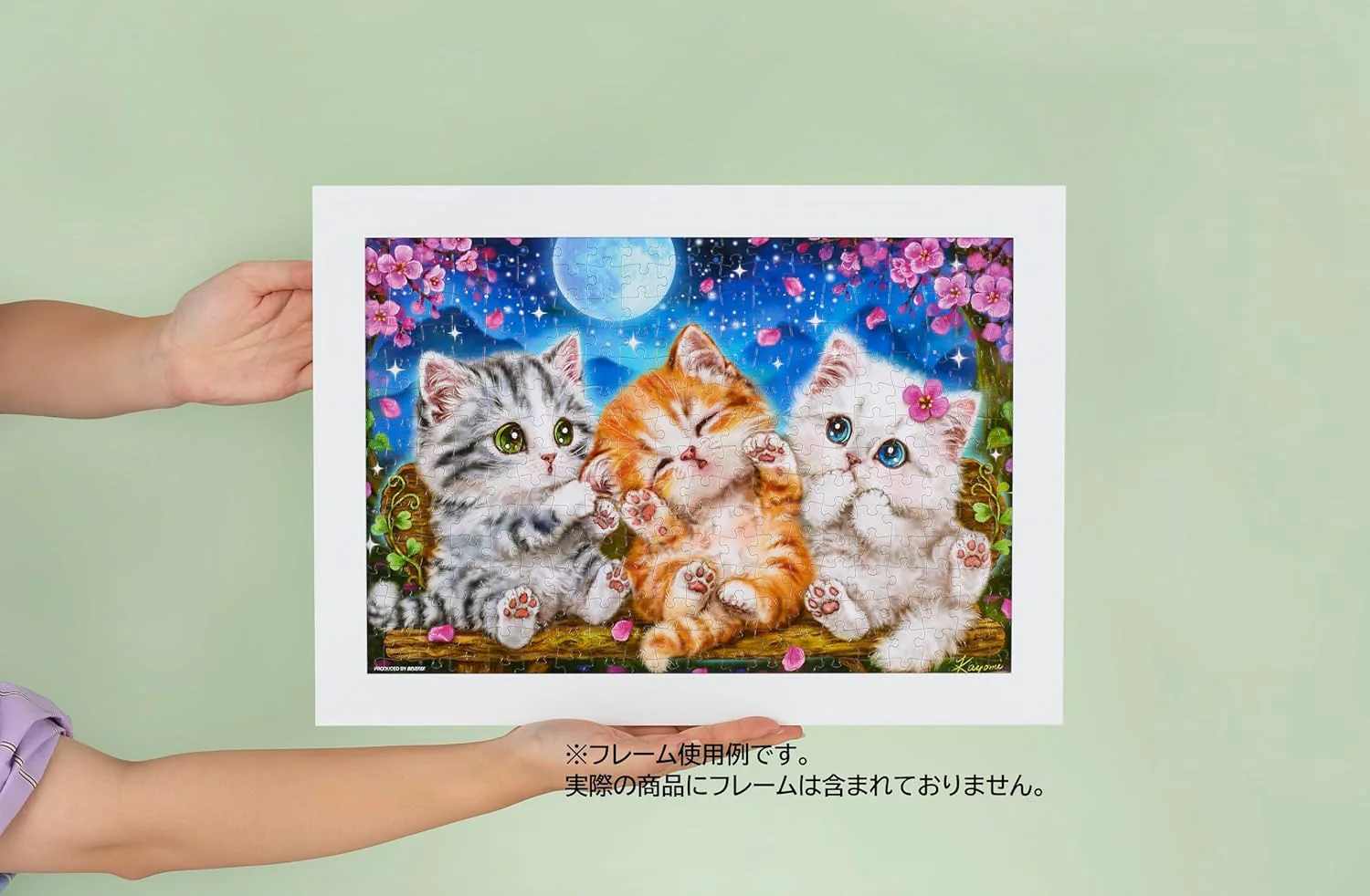 Beverly ３００－０４６Moonlit Night Chat by Kayomi Harai Puzzle - Image 2
