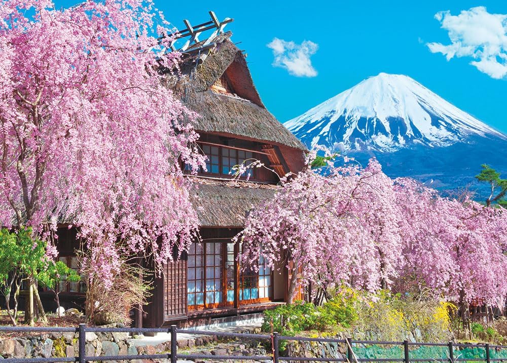 Beverly 600-018Spring in full bloom at Iyashinosato (cherry blossoms) Puzzle