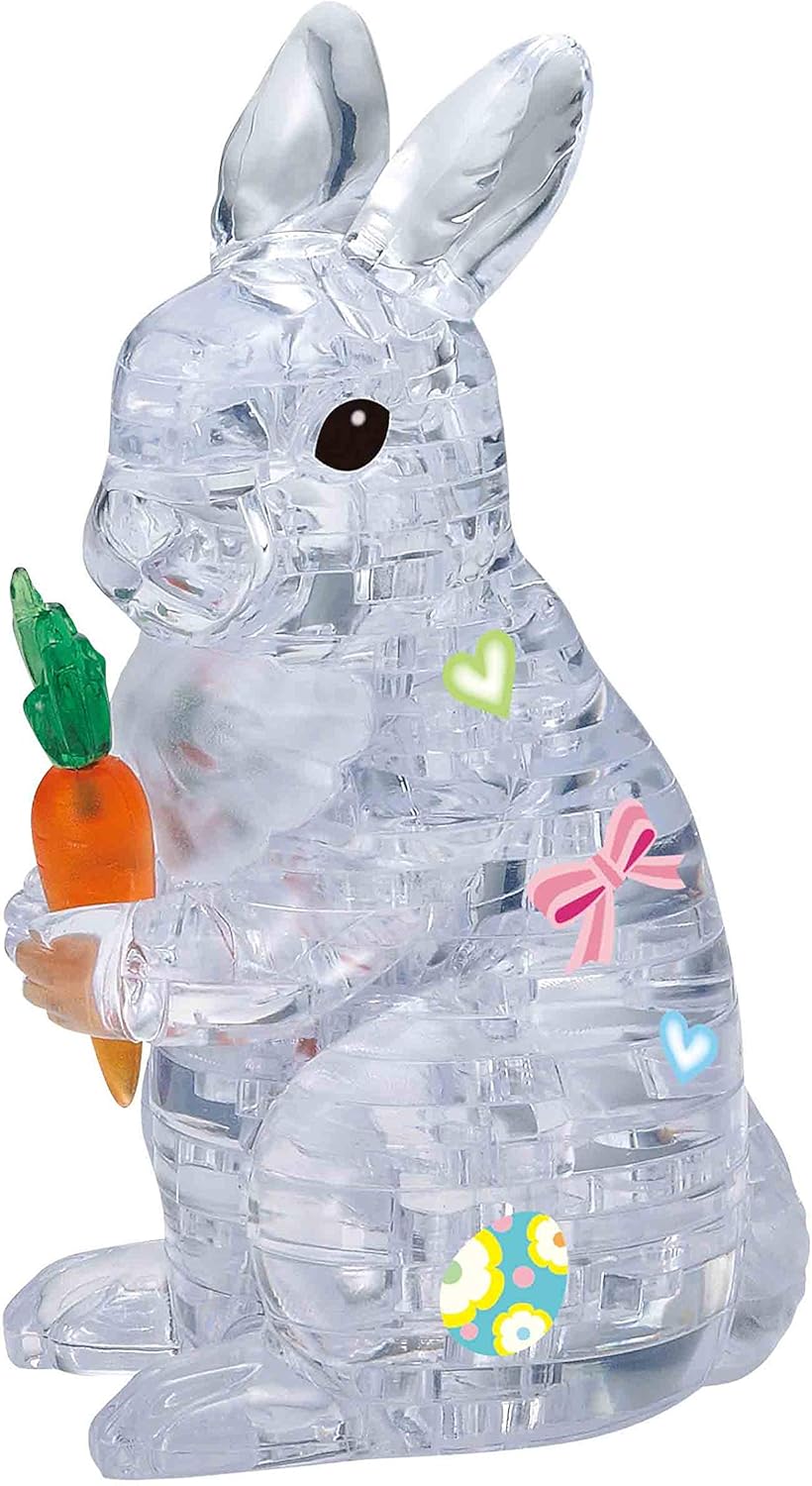 Beverly 50233 Crystal Puzzle Rabbit Clear 43 Pieces - Image 5