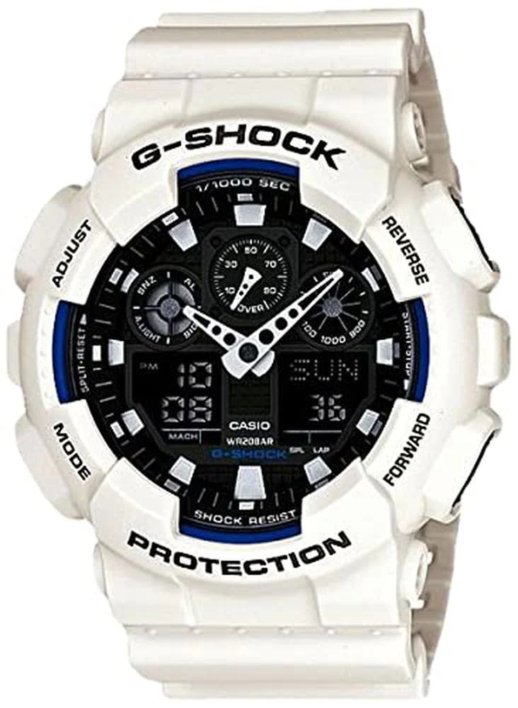 CASIO【海外カシオ正規工場製】G-SHOCK ハイパーカラーズ デジアナ メンズ腕時計GA100B-7A≪並行輸入品≫