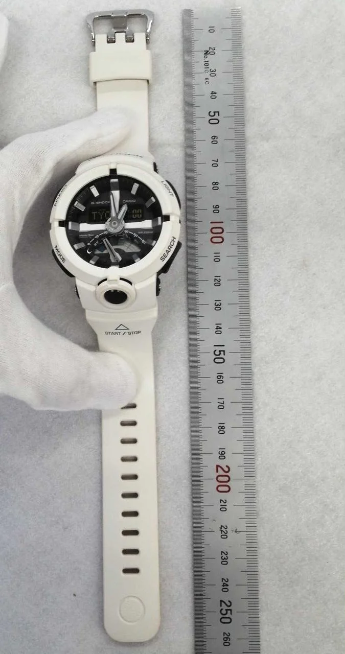 CASIO G-SHOCK Analog-Digital Quartz Watch GA-500 White - Image 6
