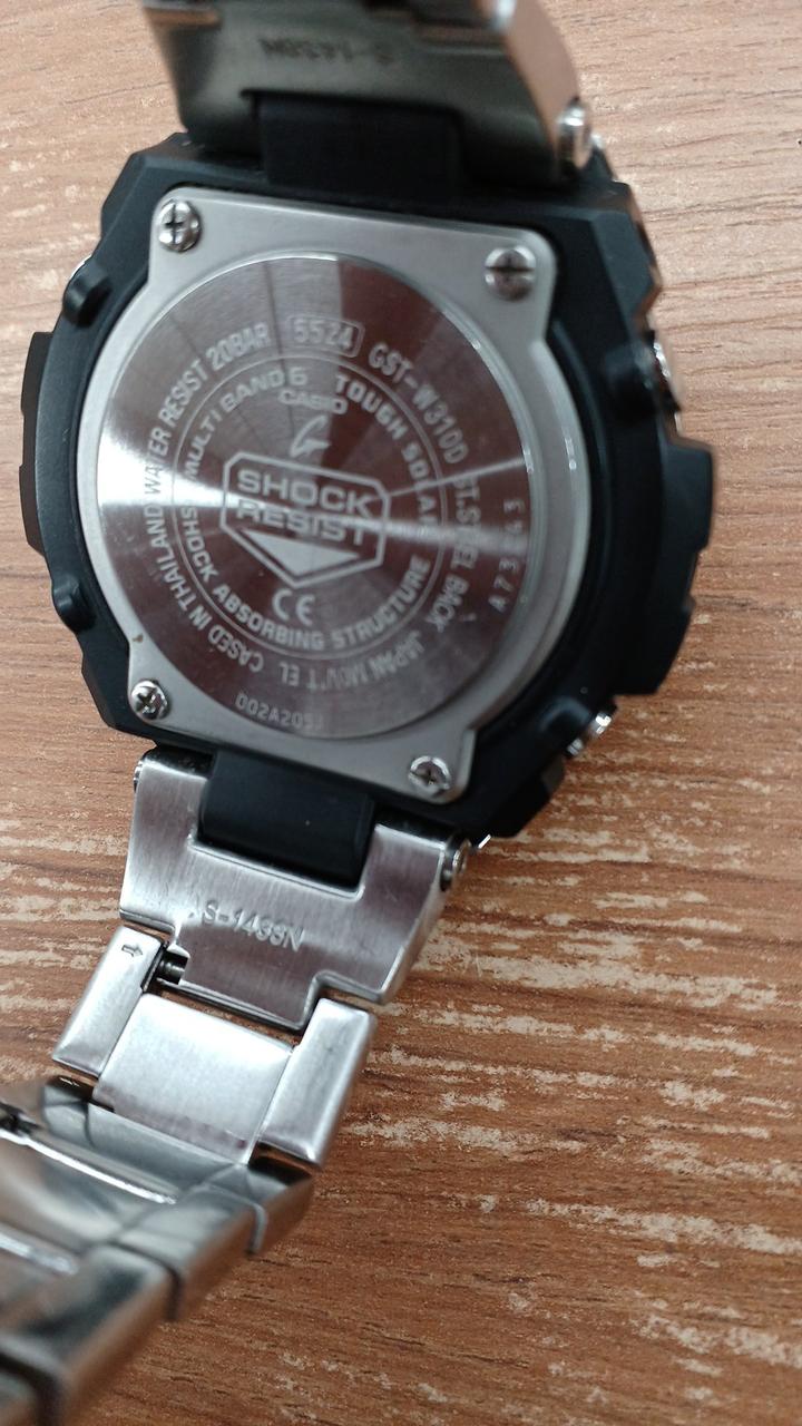 CASIO G-SHOCK G-STEEL GST-W310D Silver Solar Radio Controlled, with scratches, Rank B - Image 10