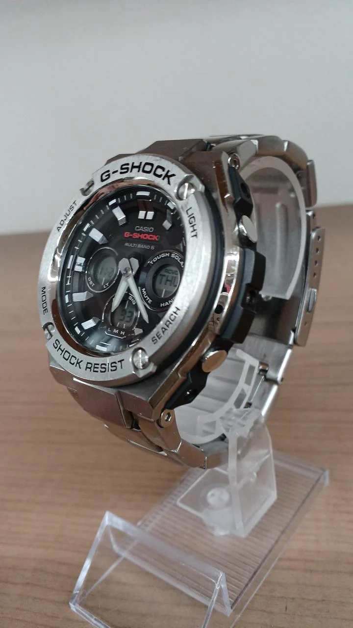 CASIO G-SHOCK G-STEEL GST-W310D Silver Solar Radio Controlled, with scratches, Rank B - Image 6