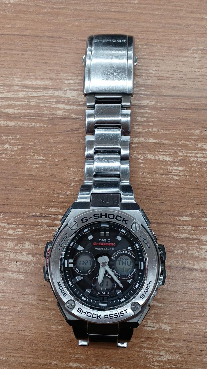 CASIO G-SHOCK G-STEEL GST-W310D Silver Solar Radio Controlled, with scratches, Rank B - Image 7