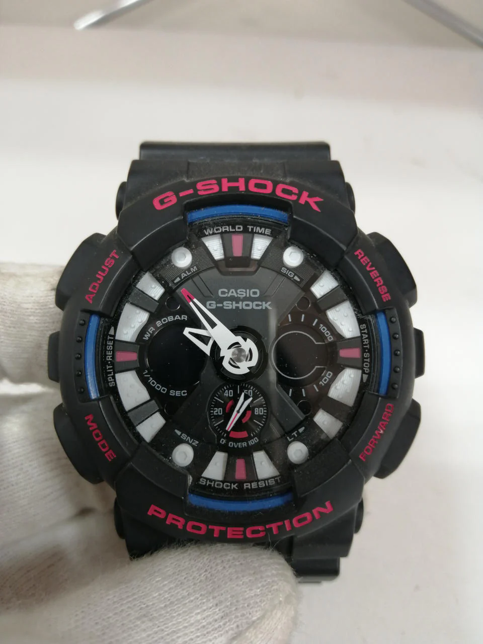 CASIO G-SHOCK GA-120TR Black x Red x Blue - Image 2
