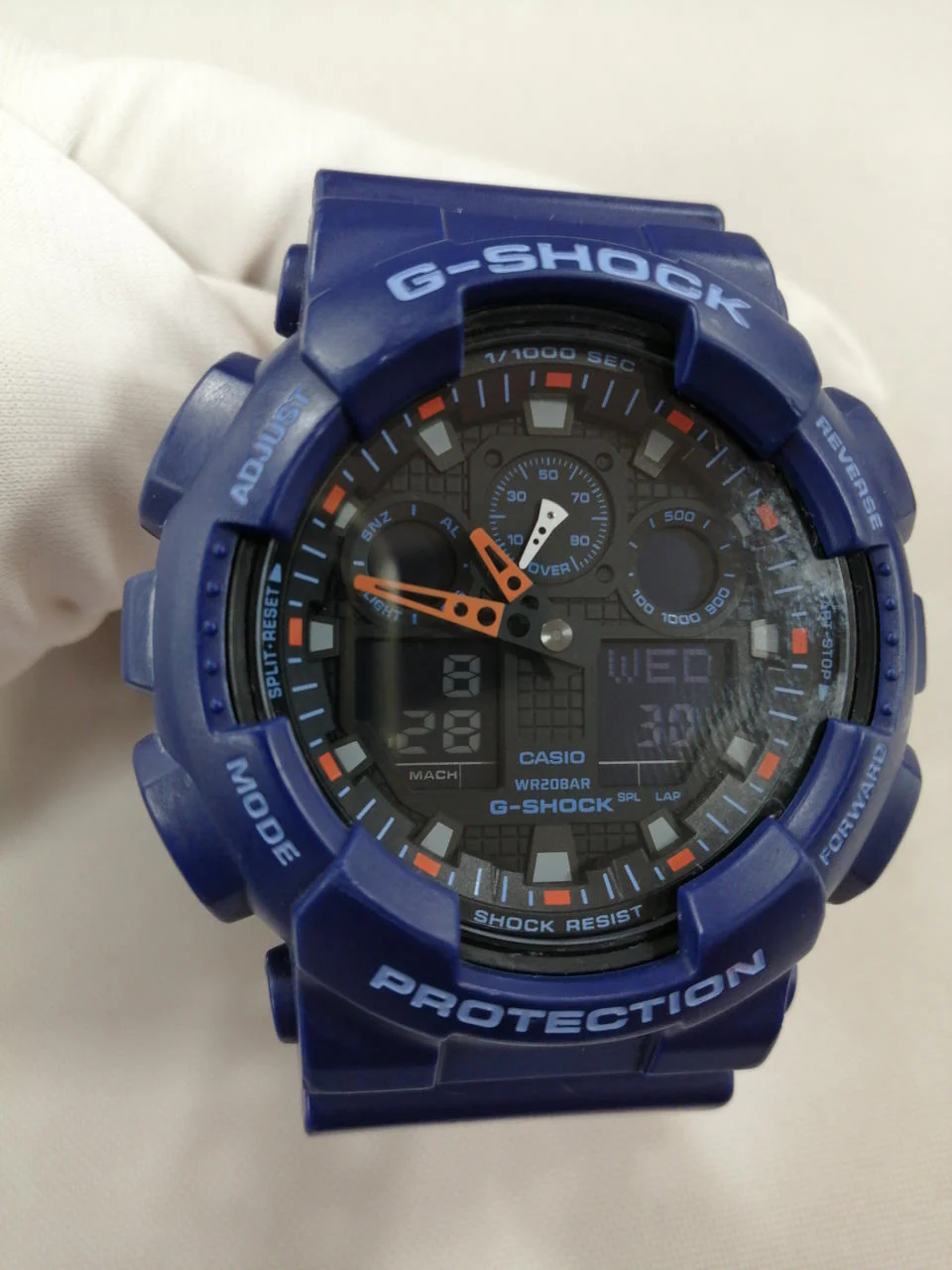 CASIO G-SHOCK GA100L-2A NVY×ORE with scratches - Image 16