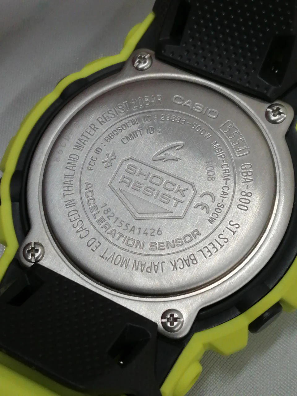 CASIO G-SHOCK GBA-800 Yellow - Image 7