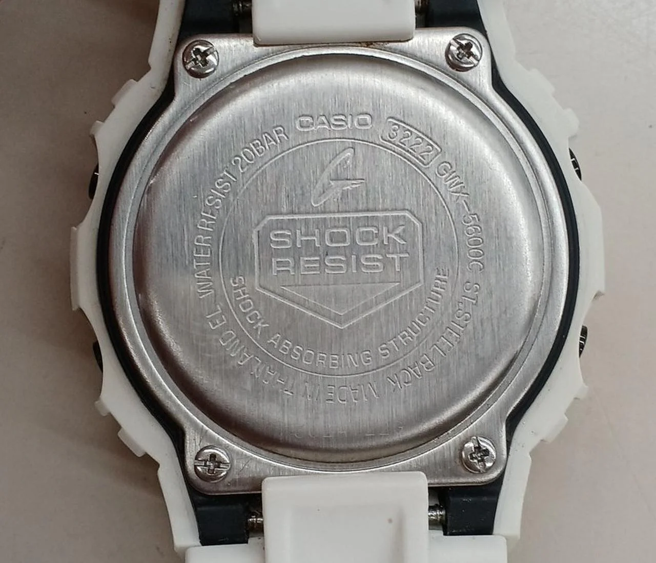 CASIO G-SHOCK GWX-5600C Tough Solar White Condition B - Image 7