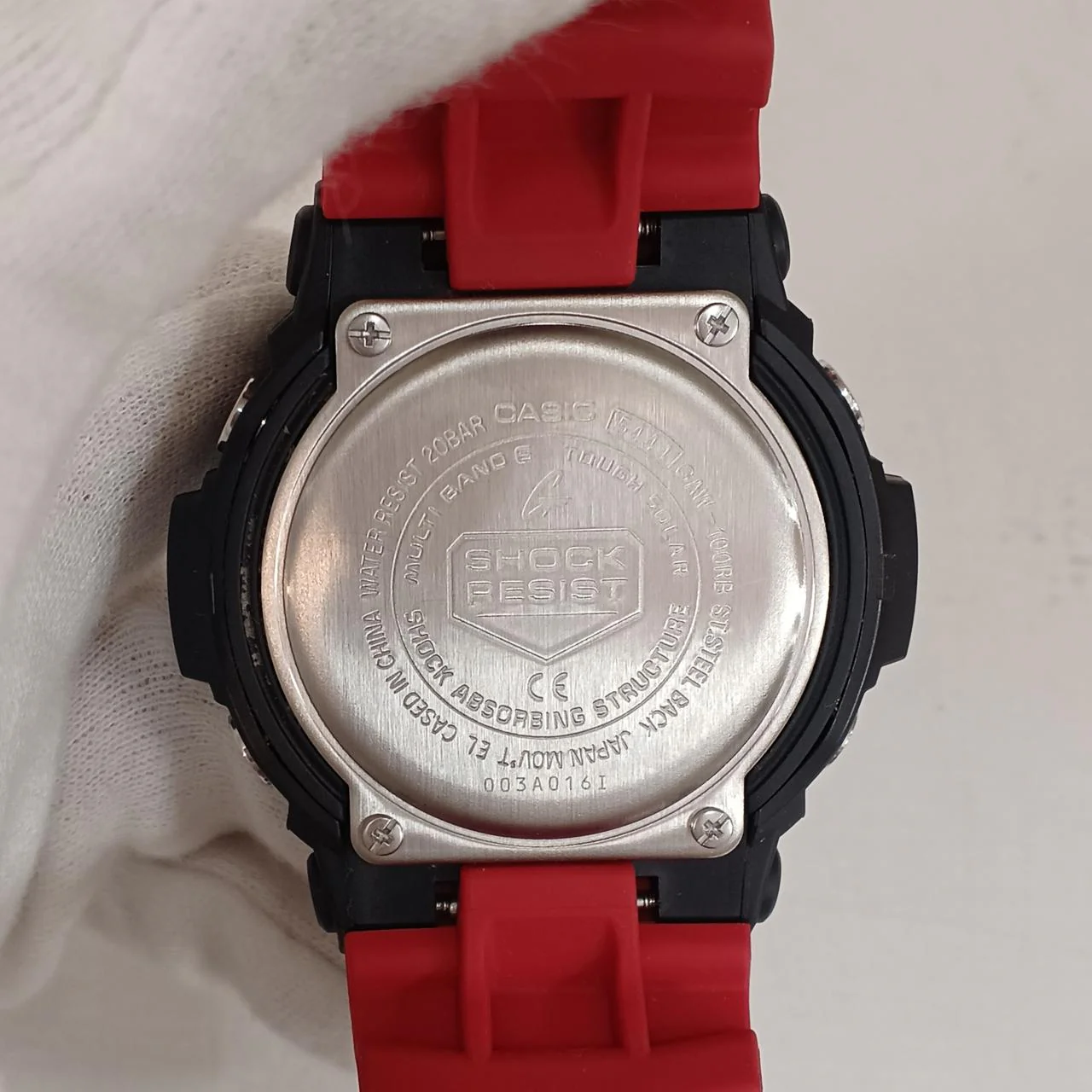 CASIO G-SHOCK Radio Solar Watch REDxBLK GAW-100RB - Image 6