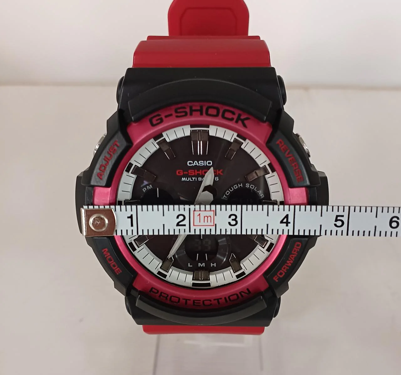 CASIO G-SHOCK Radio Solar Watch REDxBLK GAW-100RB - Image 8
