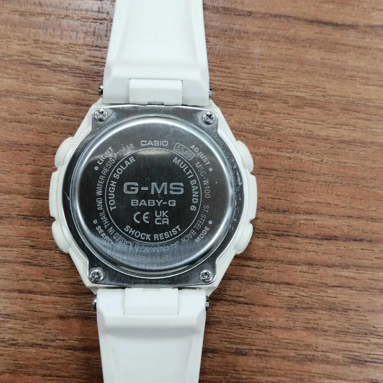 CASIO GMS BABY-G G-SHOCK WHT/MSG-W100 - Image 7