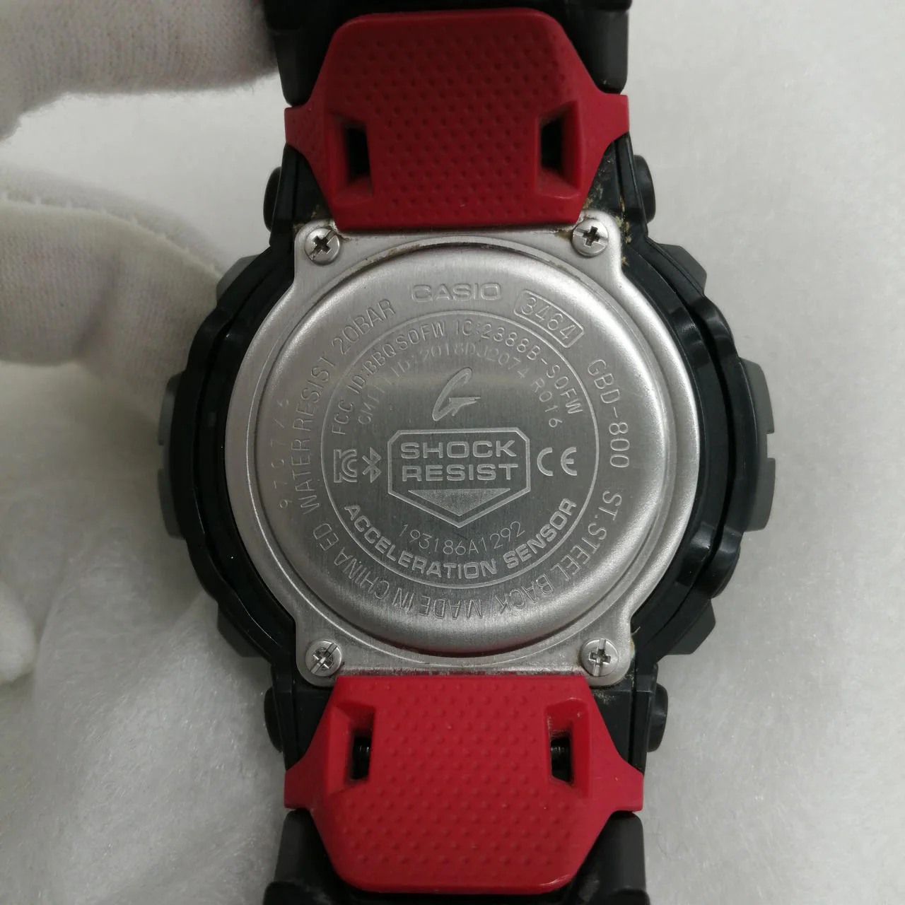 CASIO Quartz G-SHOCK GBD-800 Black/Red - Image 4