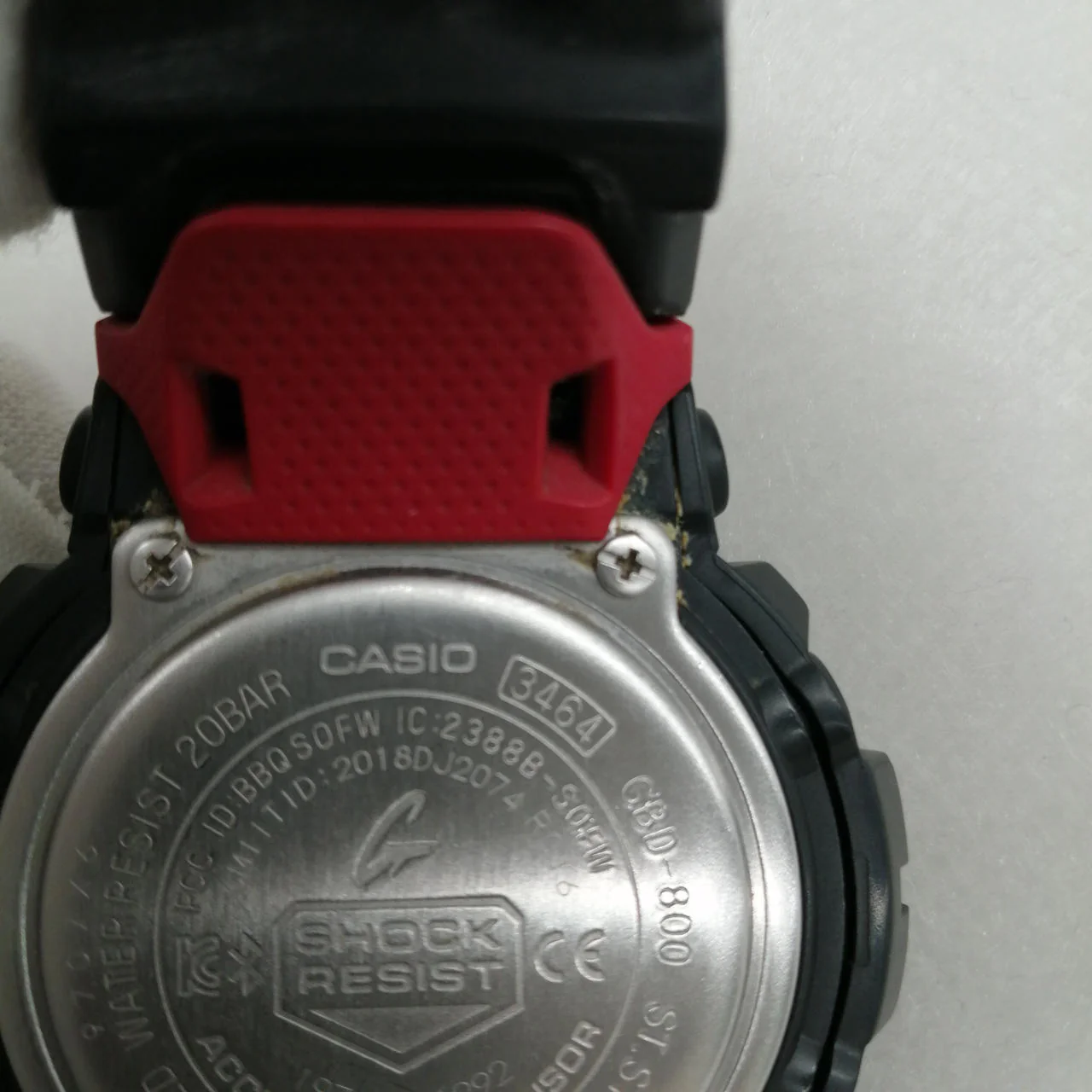 CASIO Quartz G-SHOCK GBD-800 Black/Red - Image 5