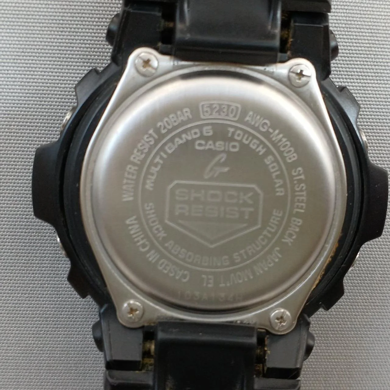 CASIO Solar Radio Watch G-SHOCK AWG-M100B - Image 8