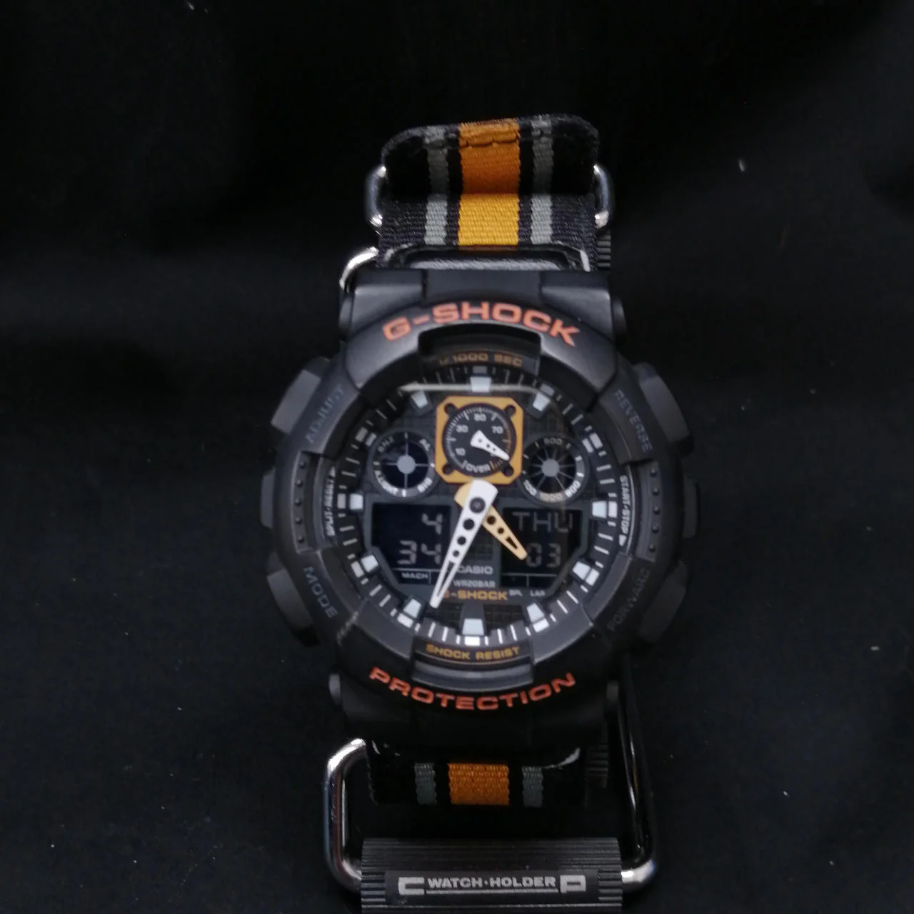 CASIO Wristwatch G-SHOCK GA-100MC