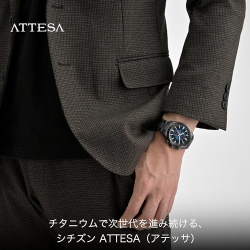 [Citizen] 腕時計 アテッサ 「CITIZEN」ブランド時計 100周年 限定モデル エコ・ドライブ 電波時計 防水 AT8286-65E メンズ ブラック - Image 3