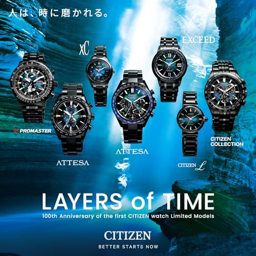 [Citizen] 腕時計 アテッサ 「CITIZEN」ブランド時計 100周年 限定モデル エコ・ドライブ 電波時計 防水 AT8286-65E メンズ ブラック - Image 8