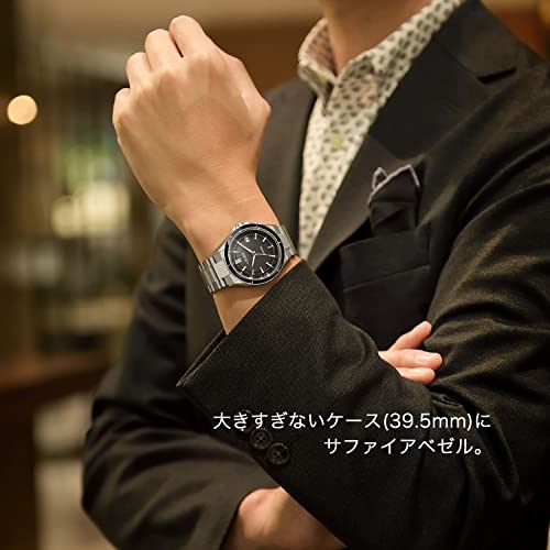 [Citizen] 腕時計 ATTESA (電波時計/防水/サファイアベゼル) CB3030-76E 軽量 チタン 光発電エコ・ドライブ ACT Line サファイアガラス メンズ ビジネス アナログ シンプル 日付 シルバー ブラック 黒 電波ソーラー - Image 6