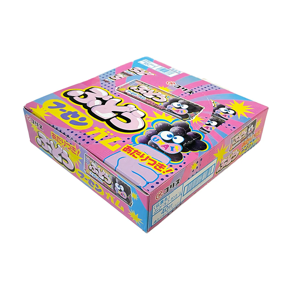 Coris Hoosen Gum - Grapes, 1 box (40 packs) - Image 2