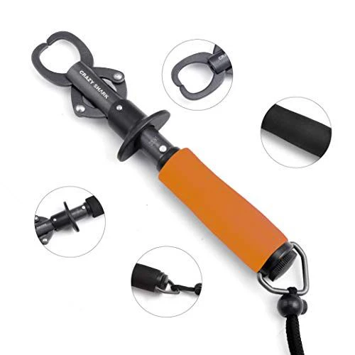 CRAZY SHARK フィッシュグリップ フィッシュキャッチャー 魚掴み器 魚つかみ 軽量 フィッシュグリッパー ステンレス 多機能ツール 携帯便利 - Image 5