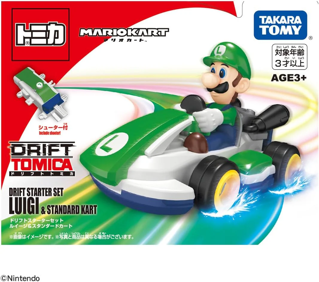 Tomica Dream SP Drift Tomica Mario Kart Drift ST Luigi & Standard Kart - Image 2