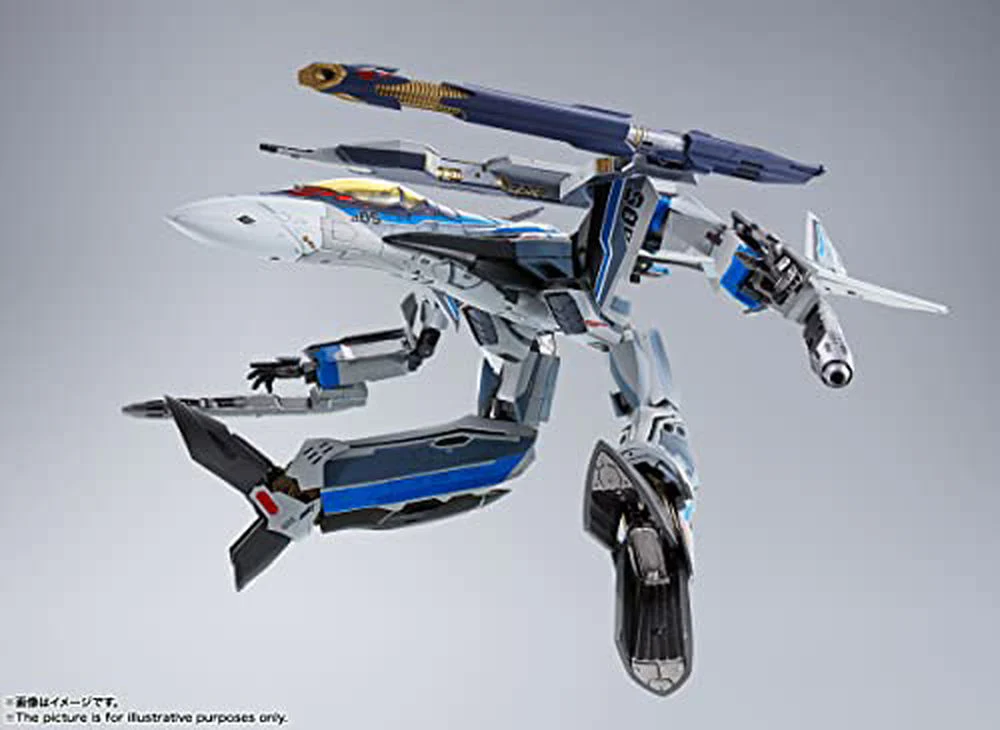 DX超合金 劇場版マクロスΔ 絶対LIVE!!!!!! 初回限定版 VF-31AX カイロスプラス (ハヤテ・インメルマン機) 約260mm ABS&ダイキャスト&PVC製 塗装済み可動フィギュア - Image 5
