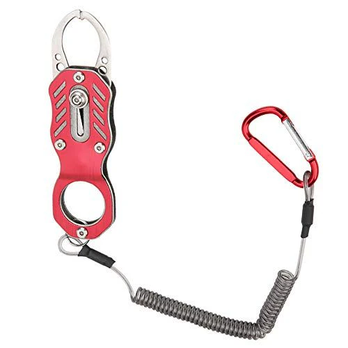 EBTOOLS. フィッシンググリップ グリッパー フィッシュキャッチャー 魚掴み器 軽量 ステンレス鋼製 防錆 淡水 海釣 安全ロープ付き 使いやすい 釣り具 2色(レッド) - Image 6