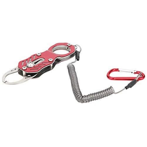 EBTOOLS. フィッシンググリップ グリッパー フィッシュキャッチャー 魚掴み器 軽量 ステンレス鋼製 防錆 淡水 海釣 安全ロープ付き 使いやすい 釣り具 2色(レッド) - Image 7