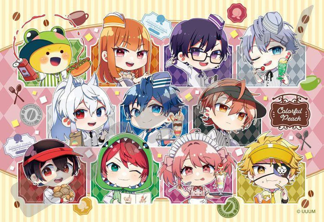 Ensky 108-L913 Colorful Peach Cafe - Colorful Peach (Puzzle, 108 Pieces, 26 x 38 cm)