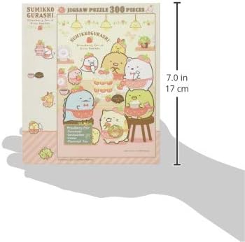 Ensky 300-1583 Strawberries at Cafe Sumikko - Sumikkogurashi (Puzzle, 300 Pieces, 26 x 38 cm) - Image 2