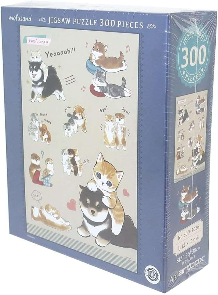 Ensky 300-3026 Shiba x Nyan mofusand - mofusand (Puzzle, 300 Pieces, 26 x 38 cm) - Image 3