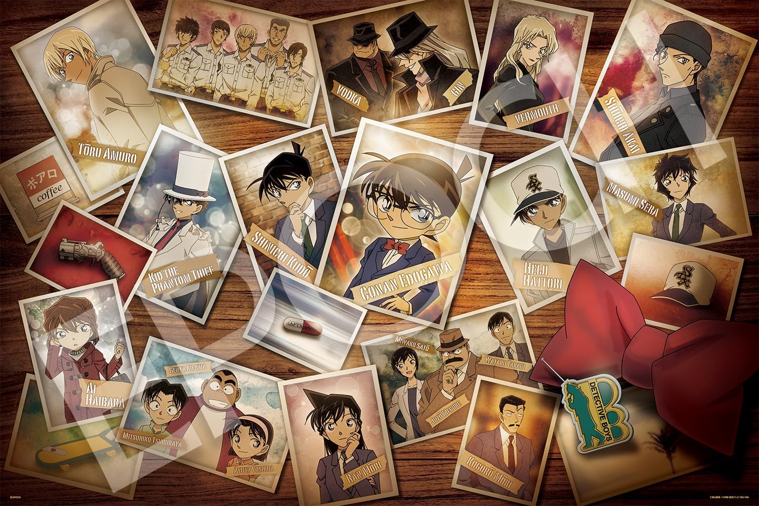 Epoch ２２－６０２ｓ Tabletop evidence photo Detective Conan Puzzle