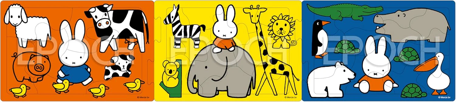 Epoch 24-200 Miffy Lots of Animals Puzzle