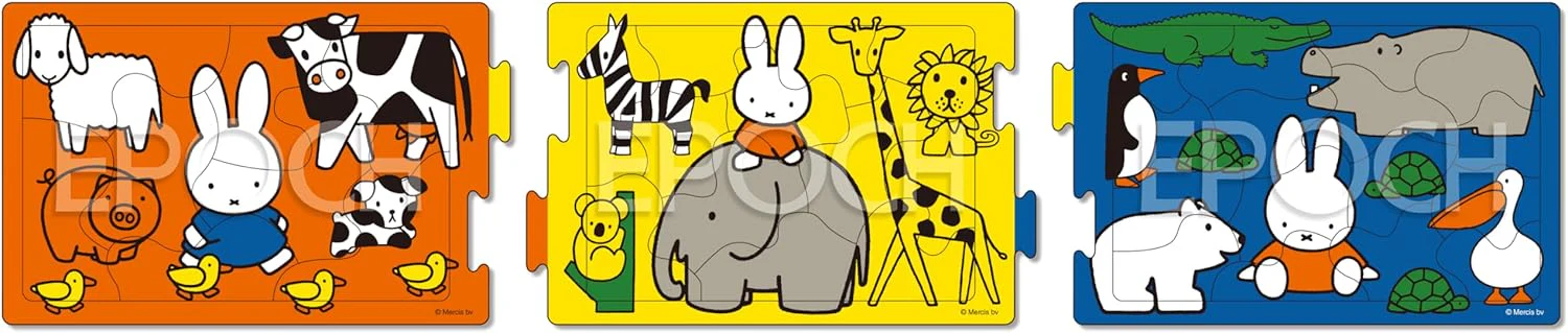 Epoch 24-200 Miffy Lots of Animals Puzzle - Image 2