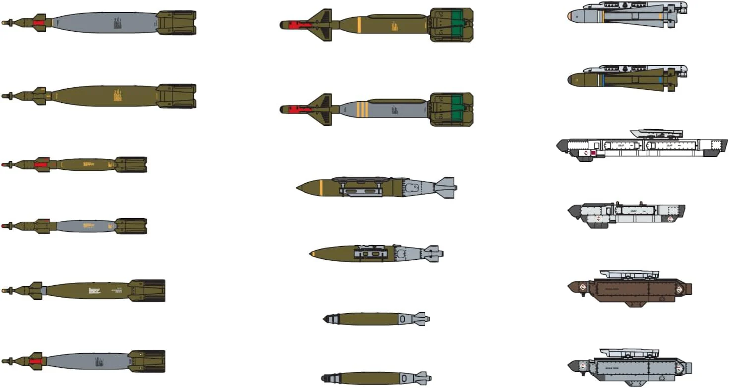 Fine Molds FF102 1/72 U.S. Military Aircraft Bomb Set 2