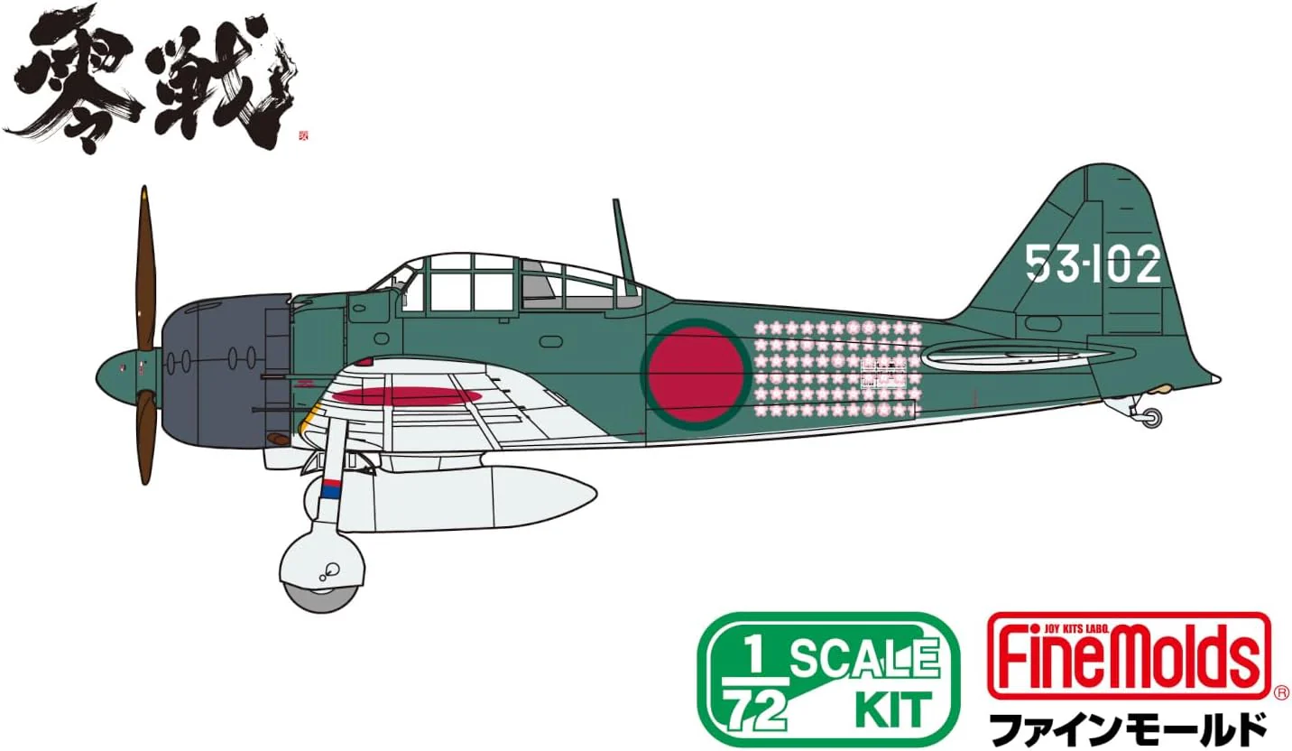 Fine Molds FR01 1/72 IJN A6M5 Carrier Fighter ZERO Model 52 (Mitsubishi, Early Prod.) - Image 7
