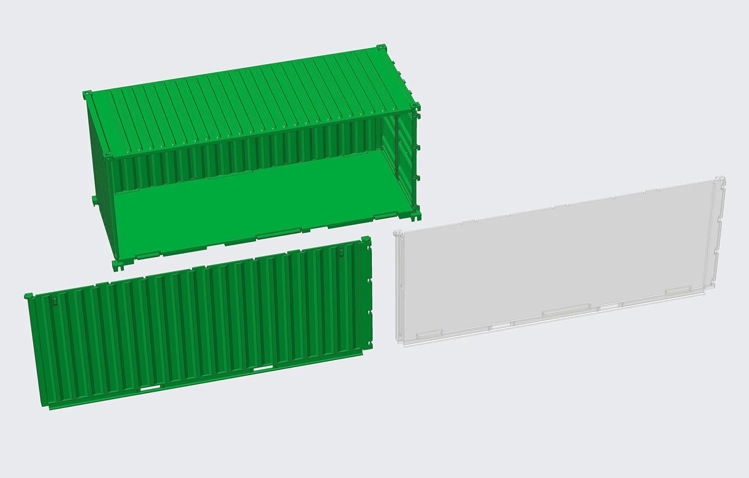 Fujimi 1/24 Car NEXT Series No.1002 20ft Container (Pink) - Image 12