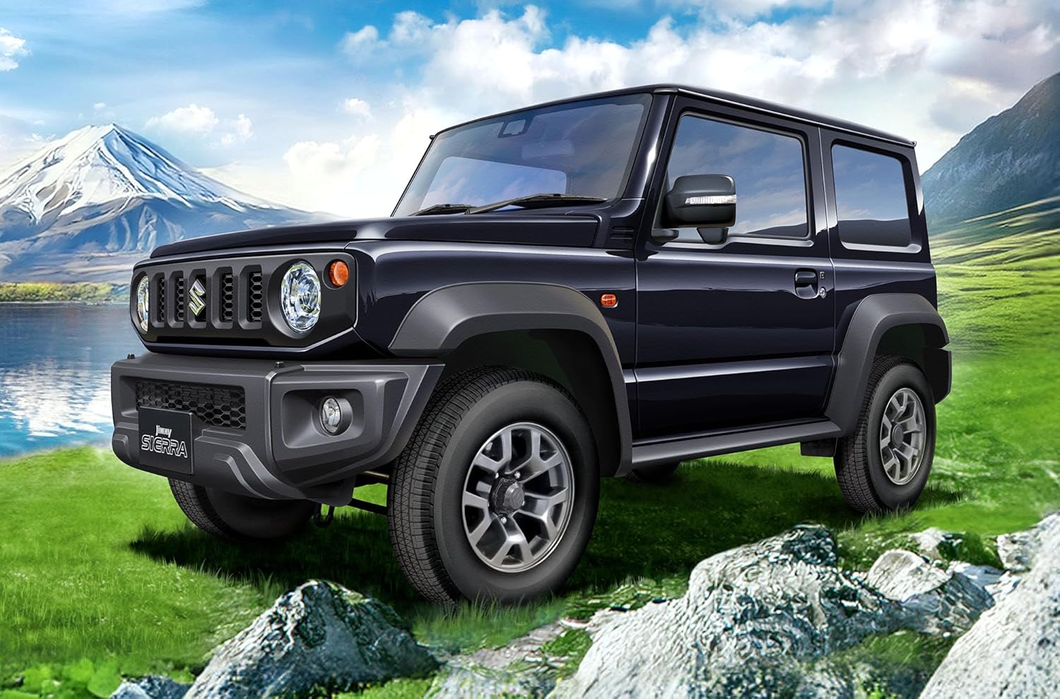 Fujimi 1/24 Car NEXT Series No.28 Suzuki Jimny Sierra JB74 (Bluish Black Pearl 3) - Image 2