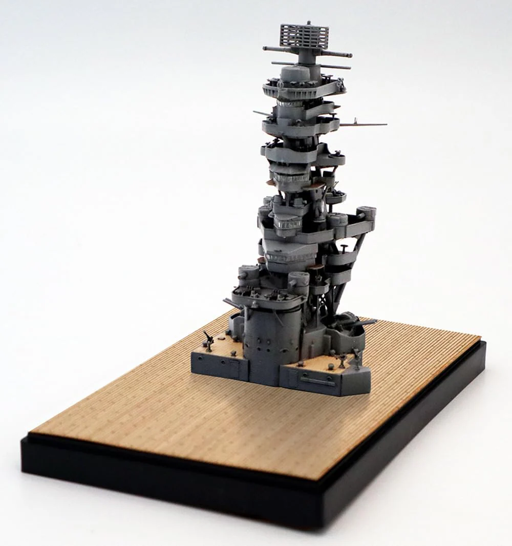 Fujimi 1/350 Imperial Japanese Navy Battleship Fuso Bridge (with wooden deck sticker) - Image 5