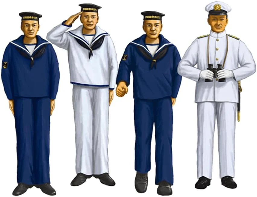 Fujimi 1/350 Imperial Japanese Navy Battleship Yamashiro 1943 (with Imperial Navy Crew Figures) - Image 7