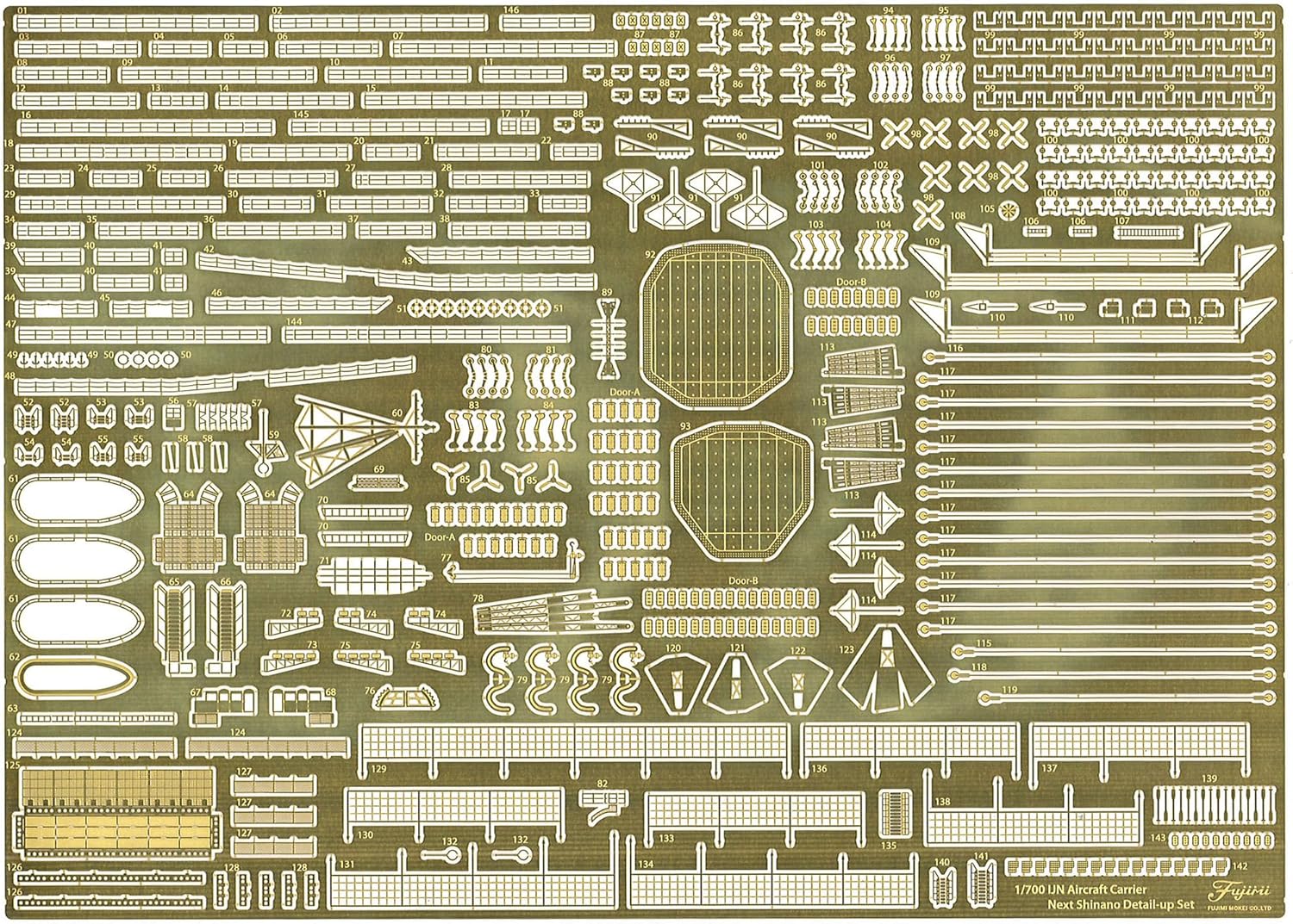 Fujimi 1/700 Japanese Navy Aircraft Carrier Shinano (Concrete Deck) with Etched Parts - Image 5