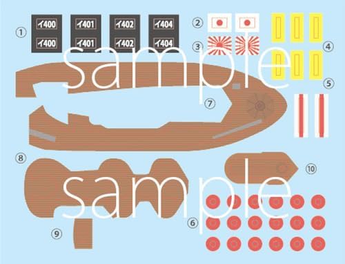 Fujimi 423104 Chibi Maru Kantai Series No.17 Chibi Maru Kantai I400 Type Submarine, Set of 2 TK-17 - Image 10