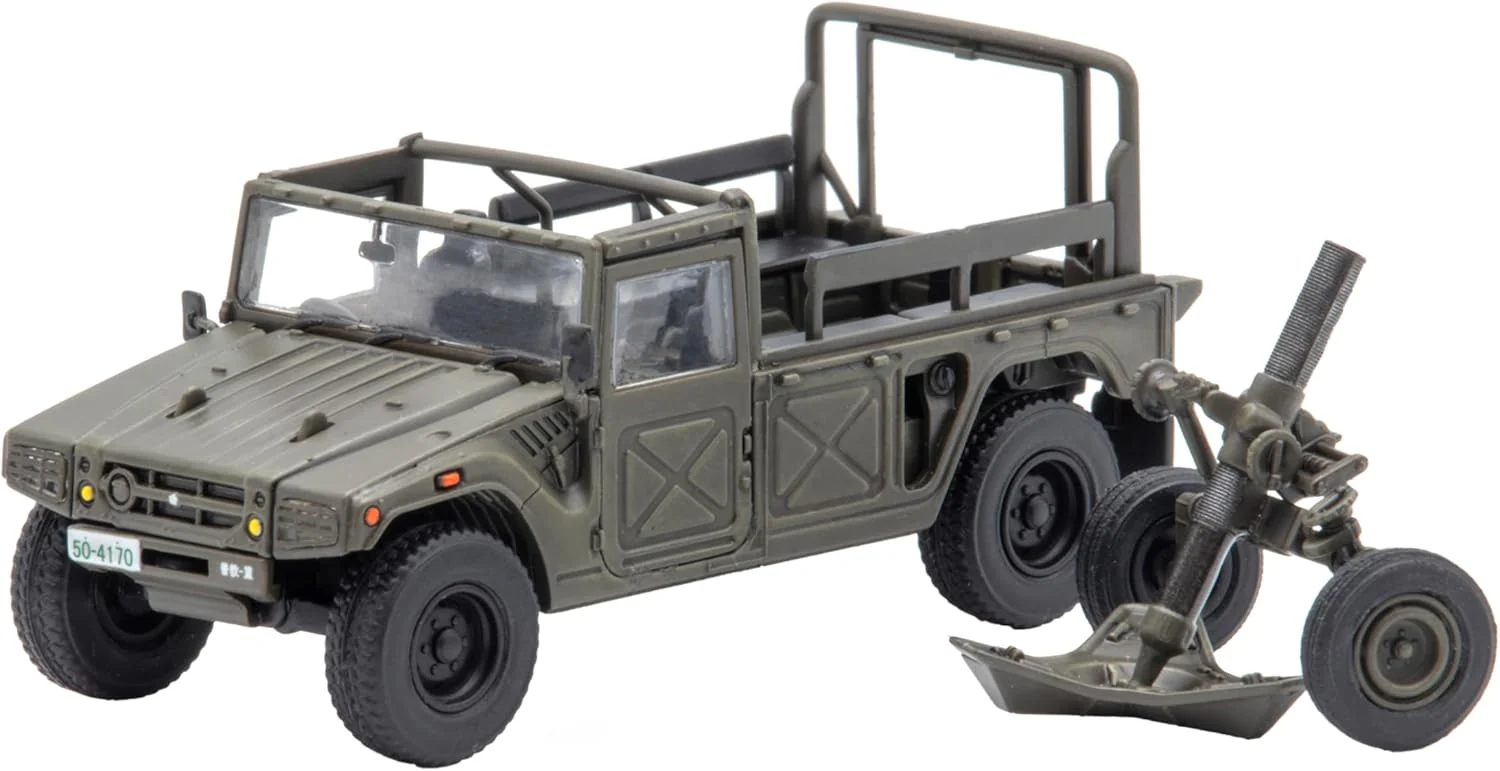 Fujimi 72M-20EX-2 JGSDF 120mm Heavy Mortar Towing Truck / 120mm RT Mortar (2 Units/2 Guns) Special Edition (with Realistic Molded Tires - Image 4