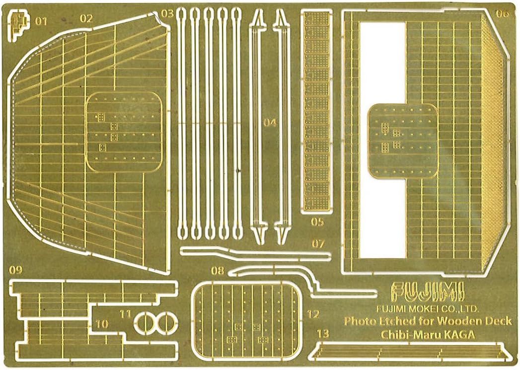 Fujimi Chibi Maru Fleet Series No. 10EX-2 Chibimaru Fleet Kaga Special Edition (Includes Etched Parts and Wooden Deck Stickers) - Image 3