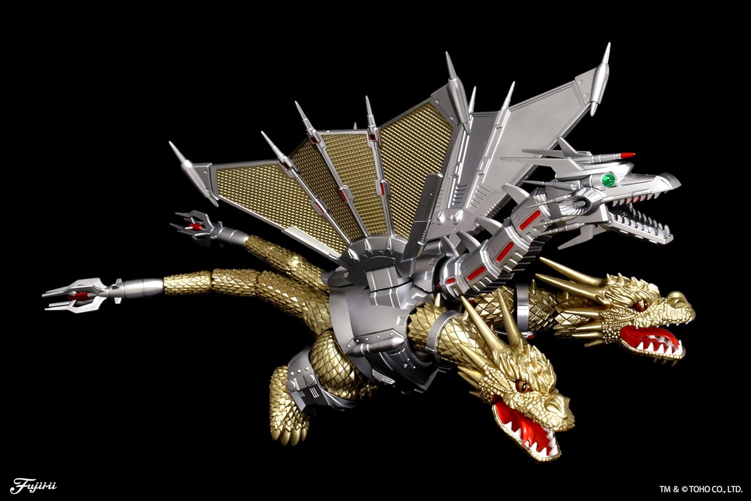 Fujimi Chibimaru Godzilla Series No.1001 Mecha King Ghidorah 70th Anniversary Version - Image 9