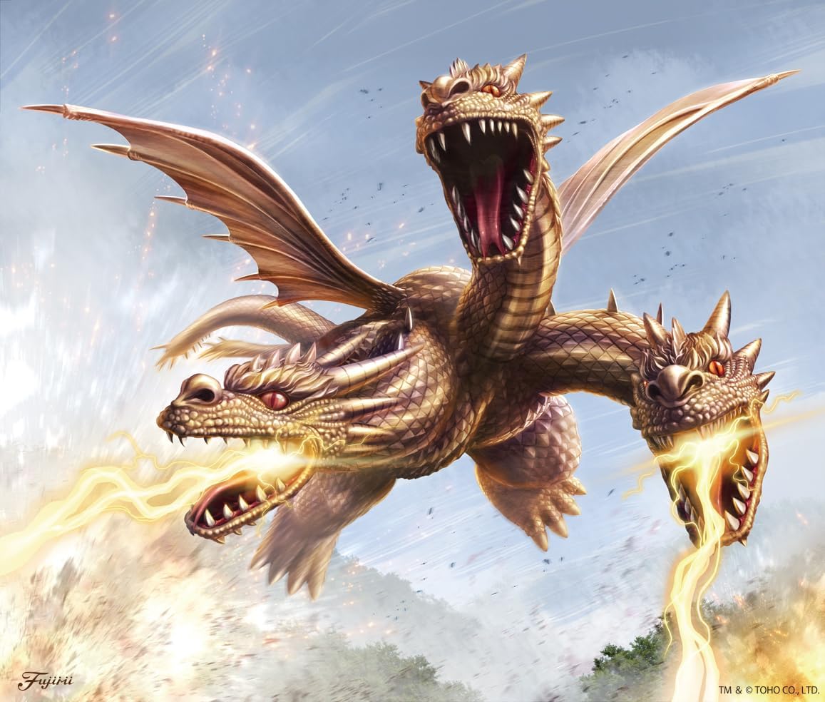 Fujimi Chibimarugodzilla-402 King Ghidorah (1991) 70th Anniversary Edition, Luxury Plated - Image 2