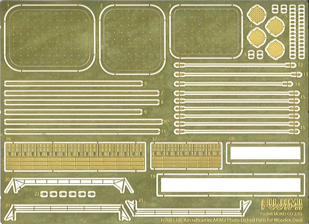 Fujimi FH-14EX-3 1/700 Japanese Navy Aircraft Carrier Akagi Full Hull Model (with Wooden Deck) - Image 6