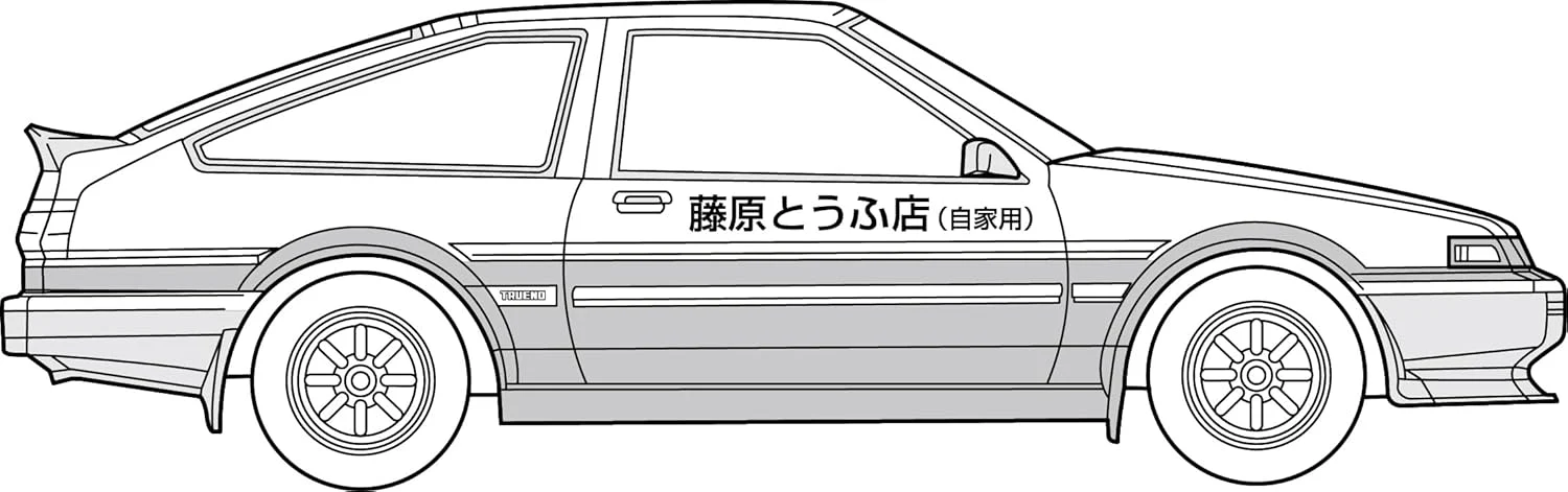 Fujimi ISD-001 1/24 Initial D Series No.001 Early Treno 1600GT APEXAE86 Takumi Fujiwara