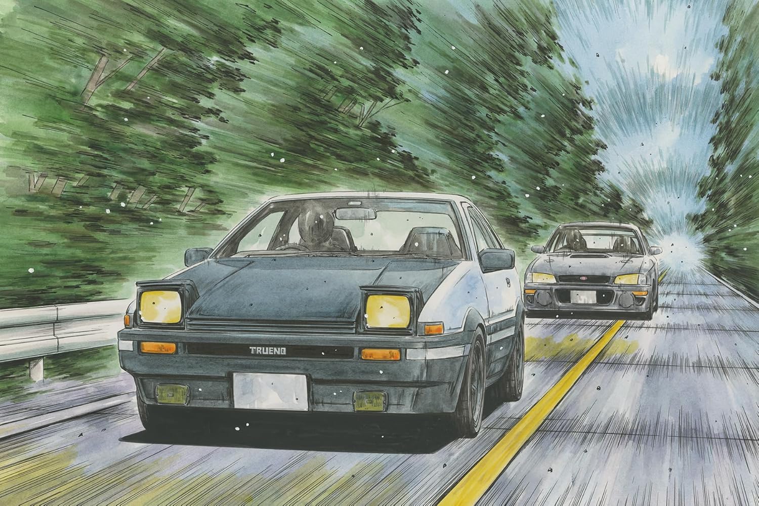Fujimi ISD-019 1/24 Initial D Series No.019 Trueno AE86 Carbon Bonnet by Takumi Fujiwara - Image 2