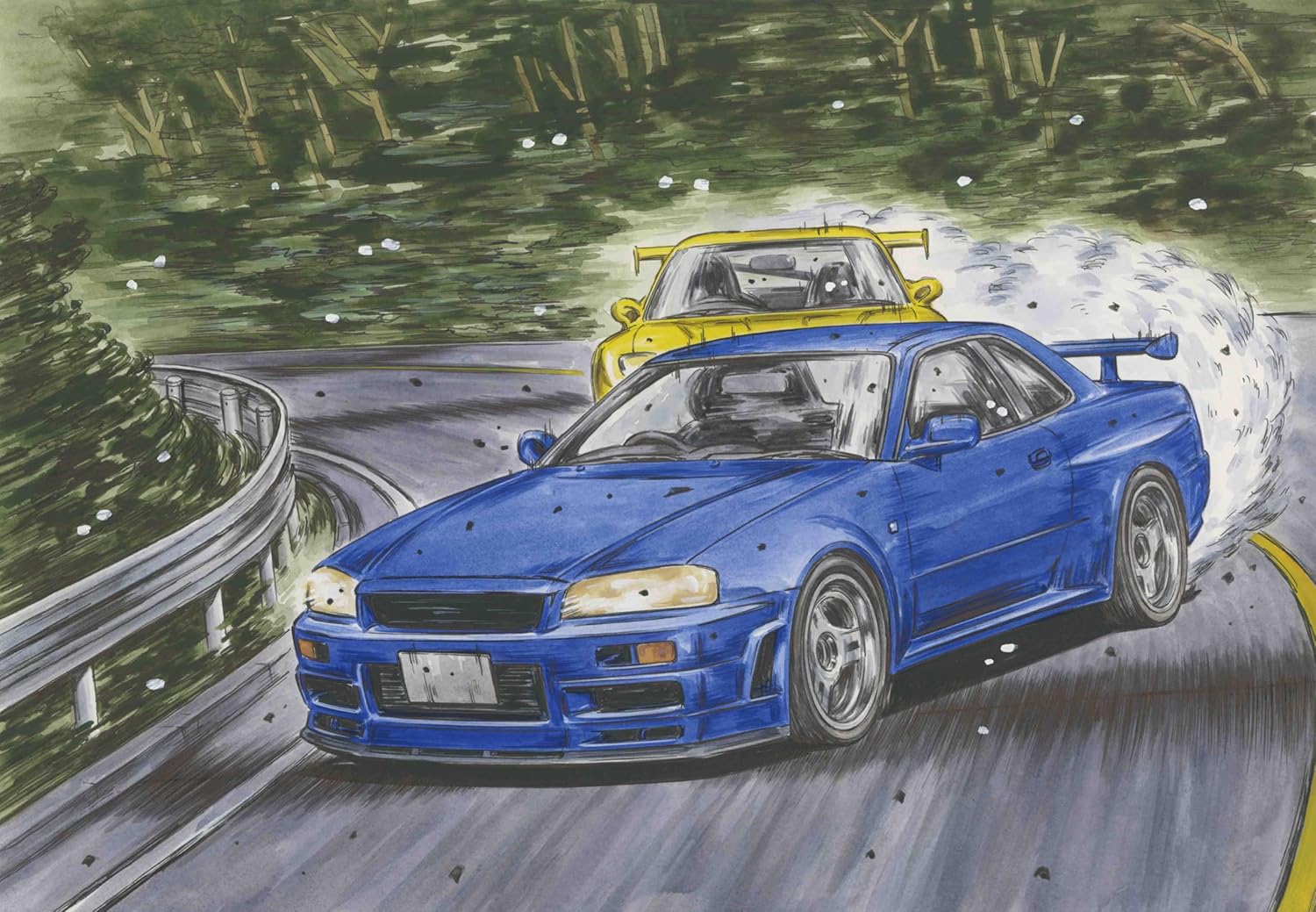 Fujimi ISD22 1/24 Initial D Series No.22 Skyline GT-R (BNR34) Kozo Hoshino - Image 8